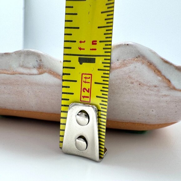 Signed Mcnaughton Handcrafted Ceramic Square Dish Floral Etching Scalloped Edges - Picture 4 of 10